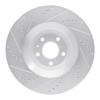 R1 05-11 Audi A6 Quattro Front Right Drilled & Slotted Silver Brake Rotor EDZ-73038R