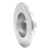 R1 98-01 Audi A6 Quattro Rear Left Drilled & Slotted Silver Brake Rotor
