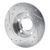 R1 85-00 Audi 5000CS Turbo Quattro Rear Right Drilled & Slotted Silver Brake Rotor