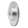 R1 16-25 Dodge Attitude (Mexico) Front Left Drilled & Slotted Silver Brake Rotor