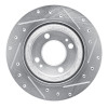 R1 16-25 Dodge Attitude (Mexico) Front Left Drilled & Slotted Silver Brake Rotor