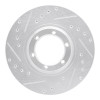 R1 86-95 Dodge Raider Front Left Drilled & Slotted Silver Brake Rotor