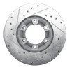 R1 87-89 Dodge Raider Front Right Drilled & Slotted Silver Brake Rotor