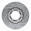 R1 87-89 Dodge Raider Front Left Drilled & Slotted Silver Brake Rotor