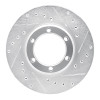 R1 81-87 Dodge Raider Front Right Drilled & Slotted Silver Brake Rotor