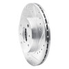 R1 90-92 Infiniti M30 Front Right Drilled & Slotted Silver Brake Rotor