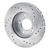 R1 93-02 Mercury Villager Front Left Drilled & Slotted Silver Brake Rotor