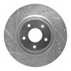 R1 14-19 Nissan X-Trail (Mexico) Front Left Drilled & Slotted Silver Brake Rotor