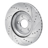R1 14-19 Nissan X-Trail (Mexico) Front Left Drilled & Slotted Silver Brake Rotor