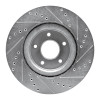 R1 14-19 Nissan X-Trail (Mexico) Front Left Drilled & Slotted Silver Brake Rotor
