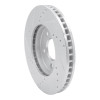R1 11-25 Chevrolet City Express Front Right Drilled & Slotted Silver Brake Rotor