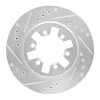 R1 85-12 Nissan NP300 (Mexico) Front Left Drilled & Slotted Silver Brake Rotor