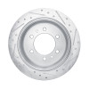 R1 80-82 Nissan 720 DATSUN Front Left Drilled & Slotted Silver Brake Rotor