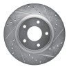 R1 13-25 Nissan ALTIMA Front Right Drilled & Slotted Silver Brake Rotor