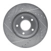 R1 13-25 Nissan ALTIMA Front Right Drilled & Slotted Silver Brake Rotor