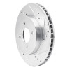 R1 11-25 Nissan March (Mexico) Front Right Drilled & Slotted Silver Brake Rotor