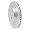 R1 07-17 Nissan TIIDA (Mexico) Front Right Drilled & Slotted Silver Brake Rotor