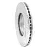 R1 07-17 Nissan Juke Front Right Drilled & Slotted Silver Brake Rotor