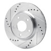 R1 07-15 Nissan X-Trail (Mexico) Front Left Drilled & Slotted Silver Brake Rotor