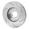 R1 07-15 Nissan X-Trail (Mexico) Front Left Drilled & Slotted Silver Brake Rotor