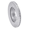 R1 95-00 Nissan Lucino (Mexico) Front Left Drilled & Slotted Silver Brake Rotor