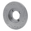 R1 82-86 Nissan Pulsar NX Front Left Drilled & Slotted Silver Brake Rotor