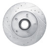 R1 79-83 American Motors PaceR Front Left Drilled & Slotted Silver Brake Rotor
