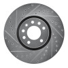 R1 03-11 Cadillac BLS (Mexico) Front Left Drilled & Slotted Silver Brake Rotor