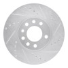 R1 03-11 Cadillac BLS (Mexico) Front Right Drilled & Slotted Silver Brake Rotor EDZ-65015R