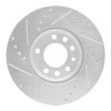 R1 03-11 Cadillac BLS (Mexico) Front Right Drilled & Slotted Silver Brake Rotor EDZ-65015R
