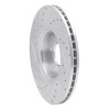 R1 99-10 Chevrolet ASTRA (Mexico) Front Right Drilled & Slotted Silver Brake Rotor