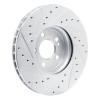 R1 19-26 Mercedes-Benz A220 Front Right Drilled & Slotted Silver Brake Rotor