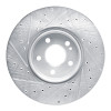 R1 19-26 Mercedes-Benz A220 Front Right Drilled & Slotted Silver Brake Rotor