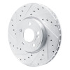 R1 19-26 Mercedes-Benz A220 Front Left Drilled & Slotted Silver Brake Rotor