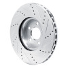 R1 19-25 Mercedes-Benz CLA250 Front Left Drilled & Slotted Silver Brake Rotor
