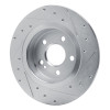 R1 19-26 Mercedes-Benz A220 Rear Left Drilled & Slotted Silver Brake Rotor