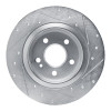 R1 19-26 Mercedes-Benz A220 Rear Left Drilled & Slotted Silver Brake Rotor