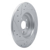 R1 20-25 Mercedes-Benz GLE350 Rear Right Drilled & Slotted Silver Brake Rotor