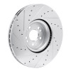 R1 20-26 Mercedes-Benz GLE450e Front Right Drilled & Slotted Silver Brake Rotor