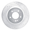 R1 19-25 Mercedes-Benz G550 Rear Right Drilled & Slotted Silver Brake Rotor