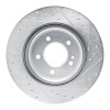 R1 19-25 Mercedes-Benz G580 Rear Left Drilled & Slotted Silver Brake Rotor