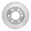 R1 19-25 Freightliner SprintER 1500 Rear Right Drilled & Slotted Silver Brake Rotor