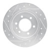 R1 19-25 Freightliner SprintER 1500 Rear Right Drilled & Slotted Silver Brake Rotor