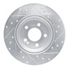 R1 15-21 Mercedes-Benz C200 (Mexico) Rear Left Drilled & Slotted Silver Brake Rotor