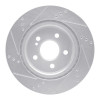 R1 14-19 Mercedes-Benz CLA250 Rear Right Drilled & Slotted Silver Brake Rotor
