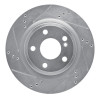 R1 14-19 Mercedes-Benz GLA250 (Mexico) Rear Left Drilled & Slotted Silver Brake Rotor
