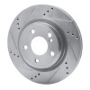 R1 14-19 Mercedes-Benz GLA250 (Mexico) Rear Left Drilled & Slotted Silver Brake Rotor