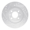 R1 15-19 Renault Logan (Mexico) Front Right Drilled & Slotted Silver Brake Rotor