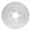 R1 16-23 Mercedes-Benz Metris Front Right Drilled & Slotted Silver Brake Rotor