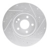 R1 16-23 Mercedes-Benz Viano (Mexico) Front Left Drilled & Slotted Silver Brake Rotor